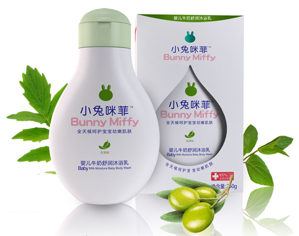 小兔咪菲yinge牛奶舒潤沐浴乳