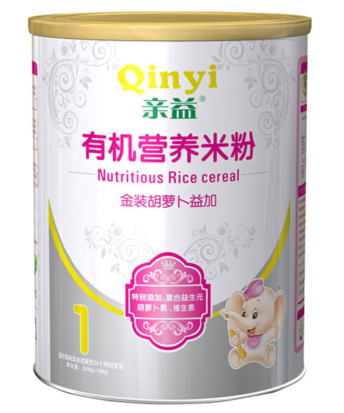 親益紙聽胡蘿卜益加有機(jī)營養(yǎng)米粉1段