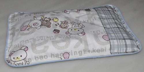 良木小動物藍邊枕頭