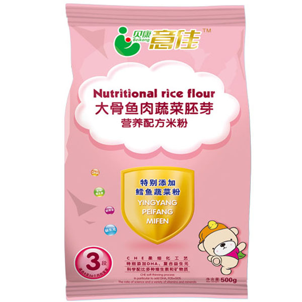 貝康意佳大骨魚肉蔬菜胚芽營養(yǎng)米粉