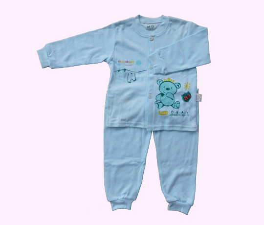 D01對(duì)門香蕉領(lǐng)套裝(青)