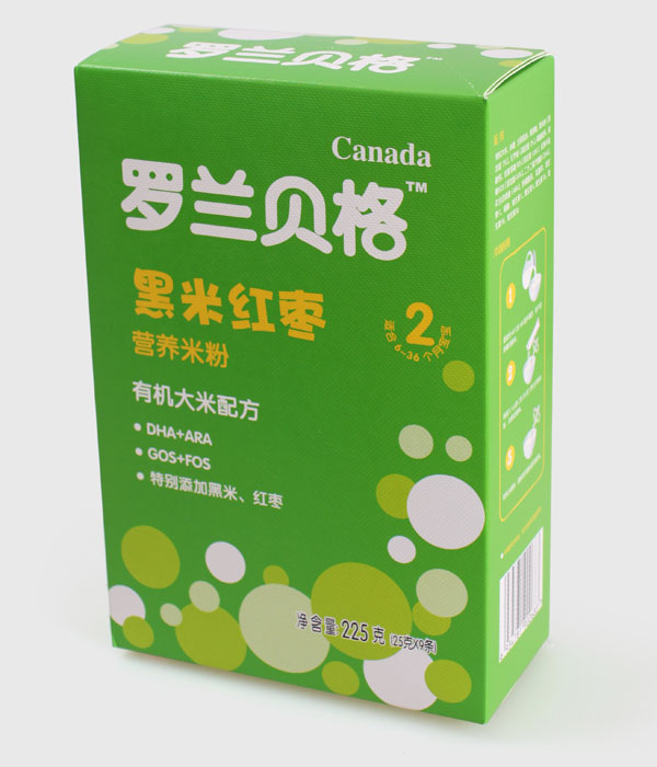 羅蘭貝格盒裝黑米紅棗有機大米配方米粉