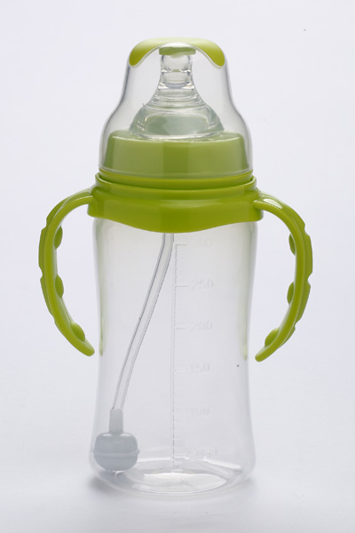 施貝樂(lè)綠色帶柄yinge奶瓶