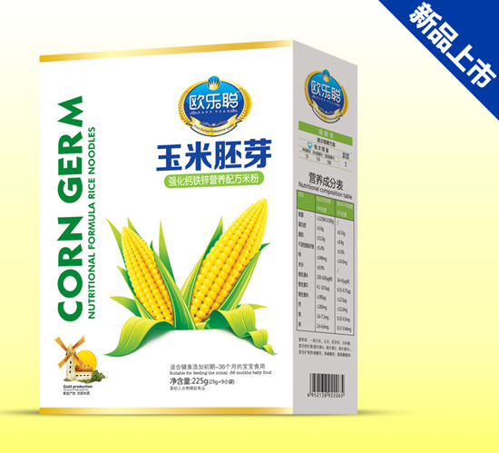 歐樂(lè)聰強(qiáng)化鈣鐵鋅玉米胚芽盒裝