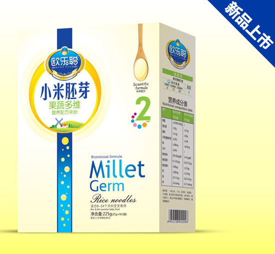 歐樂(lè)聰果蔬多維小米胚芽盒裝2段