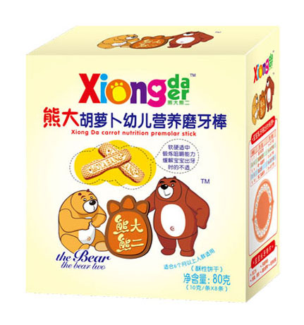 熊大熊二牌熊大胡蘿卜youe營養(yǎng)磨牙棒