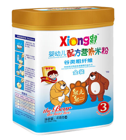 熊大熊二谷類粗纖維yingye營養(yǎng)米粉