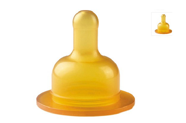 貝麗寬口天然乳膠奶嘴-階段3,6個(gè)月以上快速流量(雙個(gè)裝)