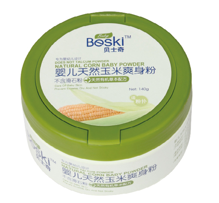 貝士奇yinge天然玉米爽身粉