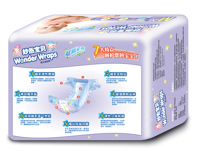 妙然寶貝超級(jí)柔爽yinge紙尿褲(背面)