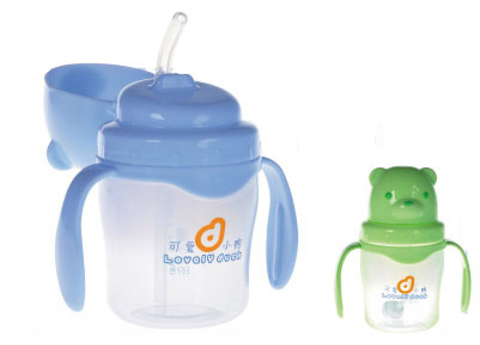 可愛小鴨吸管型成長訓練杯