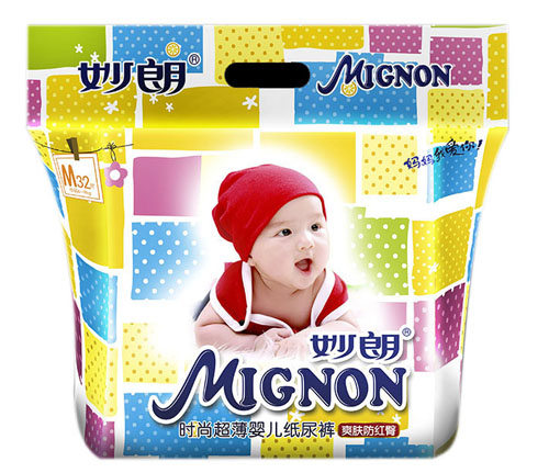 妙朗時(shí)尚超薄yinge紙尿褲M32片