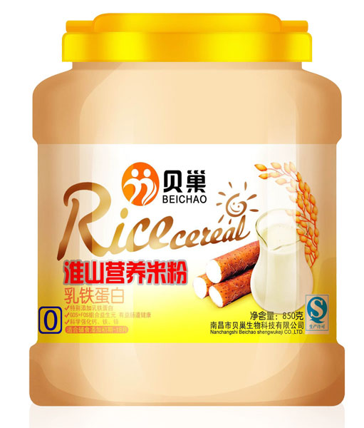 貝巢乳鐵蛋白淮山營(yíng)養(yǎng)米粉850克