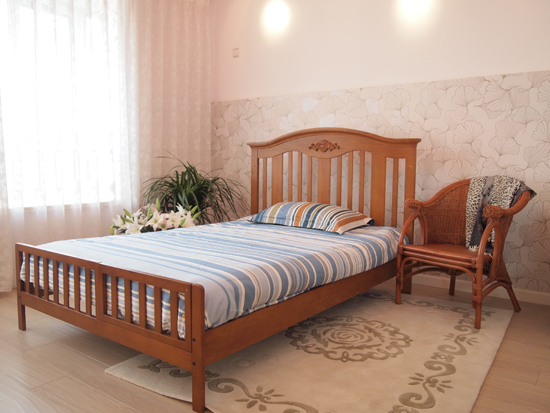 戴安娜橡木yinge床棕色