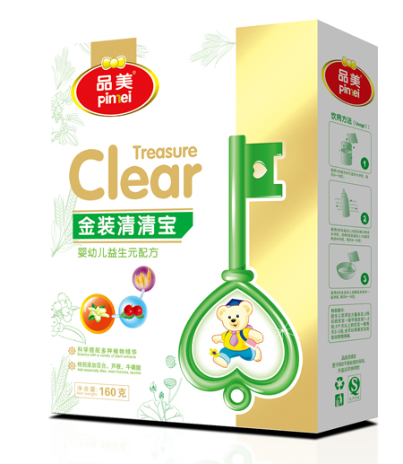 品美金裝yingye益生元配方清清寶