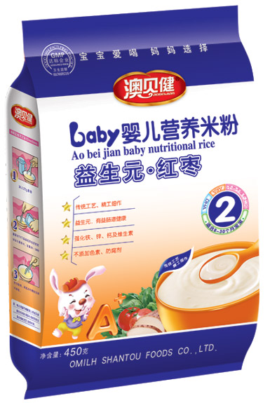 澳貝健益生元紅棗yinge營(yíng)養(yǎng)米粉