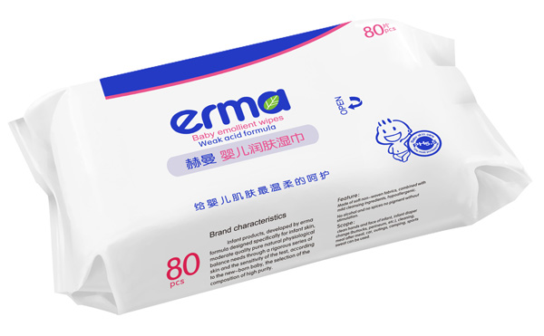 赫曼yinge潤(rùn)膚濕巾80片