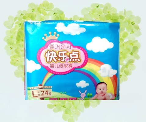 快樂點超薄紙尿褲大碼24片