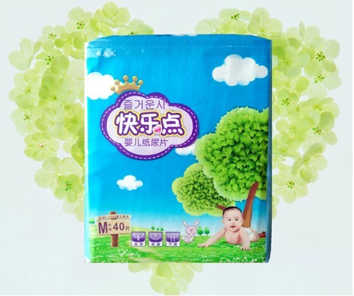 快樂點超薄紙尿片中碼40片