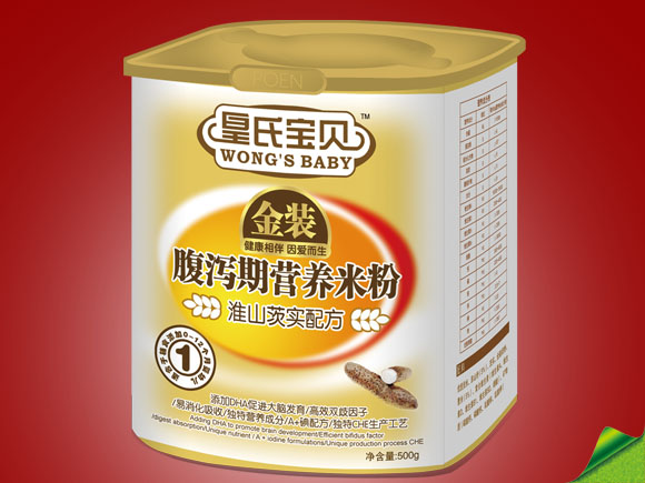 皇氏寶貝金裝淮山茨實(shí)配方腹瀉期營養(yǎng)米粉1段