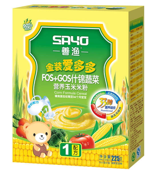 善漁金裝愛(ài)多多什錦蔬菜營(yíng)養(yǎng)玉米米粉