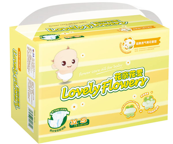 Aptamil花親花愛超級透氣菊花紙尿褲S32