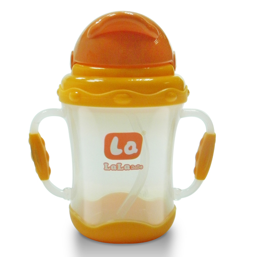 樂樂寶貝帶炳yinge吸管學(xué)飲杯