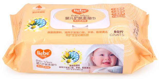 利貝yinge護膚柔濕巾80片