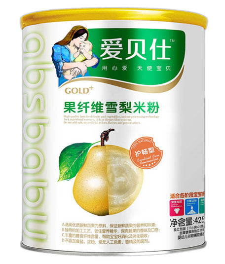 愛貝仕護暢型果纖維雪梨米粉