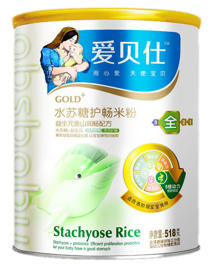 愛(ài)貝仕益生元淮山潤(rùn)暢水蘇糖護(hù)暢米粉