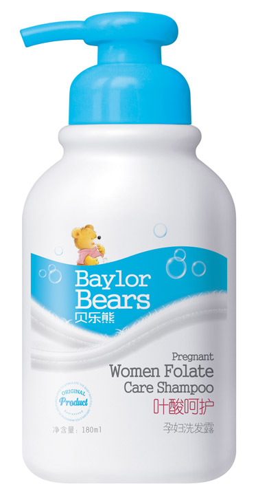 貝樂熊葉酸呵護(hù)yunf洗發(fā)露180ML