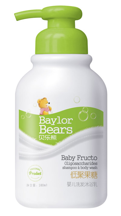 貝樂(lè)熊低聚果糖洗發(fā)沐浴乳180ML