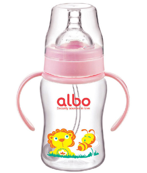 愛(ài)樂(lè)寶PP自動(dòng)奶瓶200ml粉色