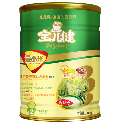 寶兒健金小米紅棗蓮子yingye小米粉2段