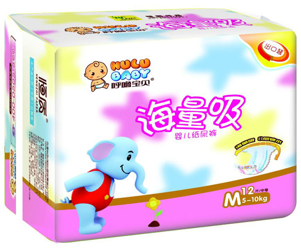 呼嚕寶貝海量吸yinge紙尿褲M12