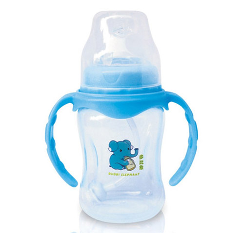 多比象帶手柄自動yinge奶瓶藍(lán)色