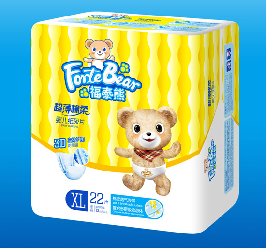 福泰熊超薄棉柔yinge紙尿片XL碼小片