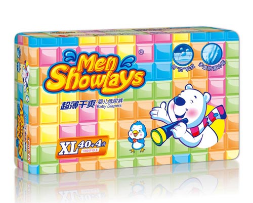 Menshowlays極薄干爽yinge紙尿褲XL碼44片