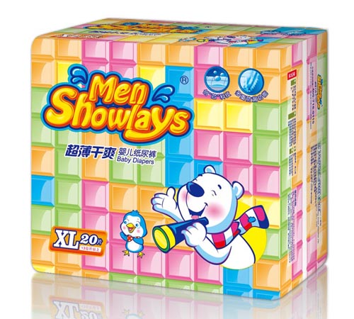 Menshowlays極薄干爽yinge紙尿褲XL碼