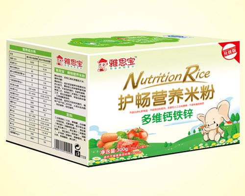 雅思寶護暢多維鈣鐵鋅營養(yǎng)米粉