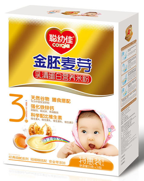 聰幼佳金胚麥芽乳清蛋白營養(yǎng)米粉