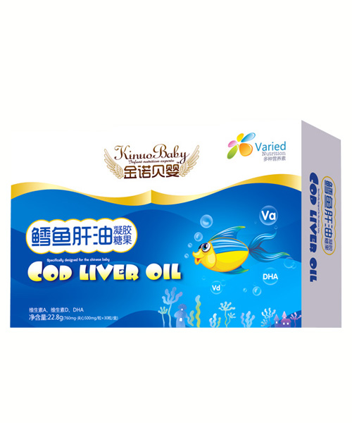 金諾貝嬰鱈魚(yú)肝油凝膠糖果