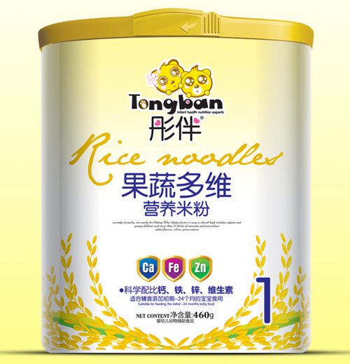 彤伴果蔬多維營養(yǎng)米粉桶裝1段