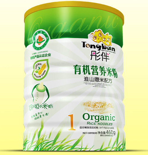 彤伴淮山薏米有機(jī)米粉鐵聽裝1段