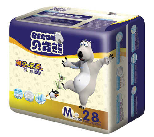 貝肯熊爽膚極柔紙尿褲M(mǎn)碼