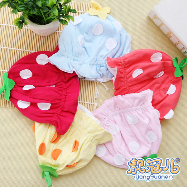 靚冠兒yingye純棉六片花邊帽子