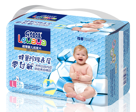 樂娃娃蜂巢珍珠表層超薄yinge紙尿片L碼