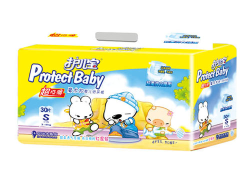 護(hù)兒寶超級薄彈力yinge紙尿褲S碼30片