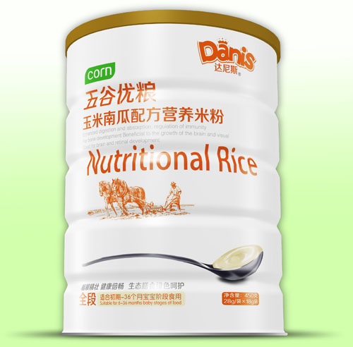 達尼斯五谷優(yōu)糧玉米南瓜米粉聽裝