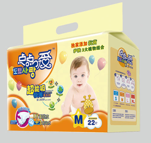 點(diǎn)點(diǎn)愛超能吸極薄yinge紙尿褲M碼